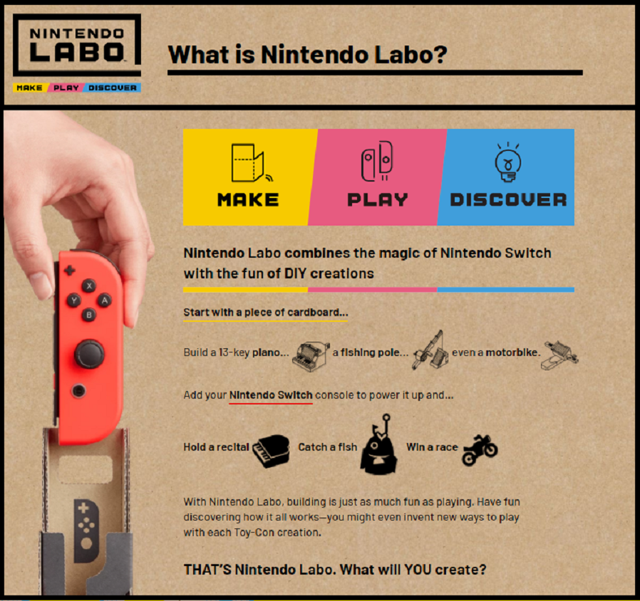 Labo - A nova invenÃ§Ã£o da Nintendo