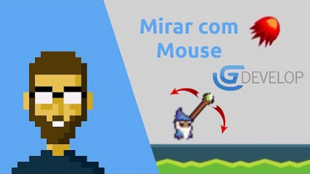 Aprenda a criar a mecânica de como mirar com o mouse em Jogos de plataforma na GDevelop